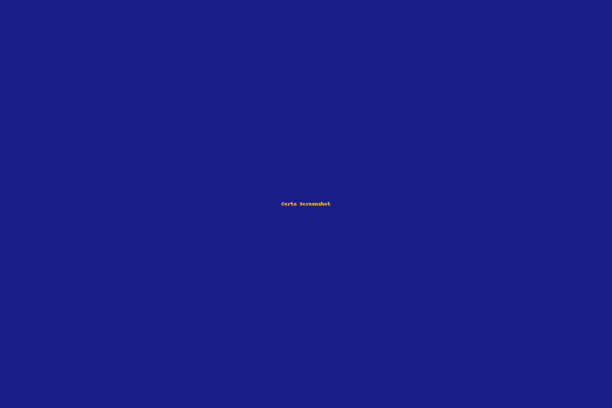 Certs screenshot placeholder