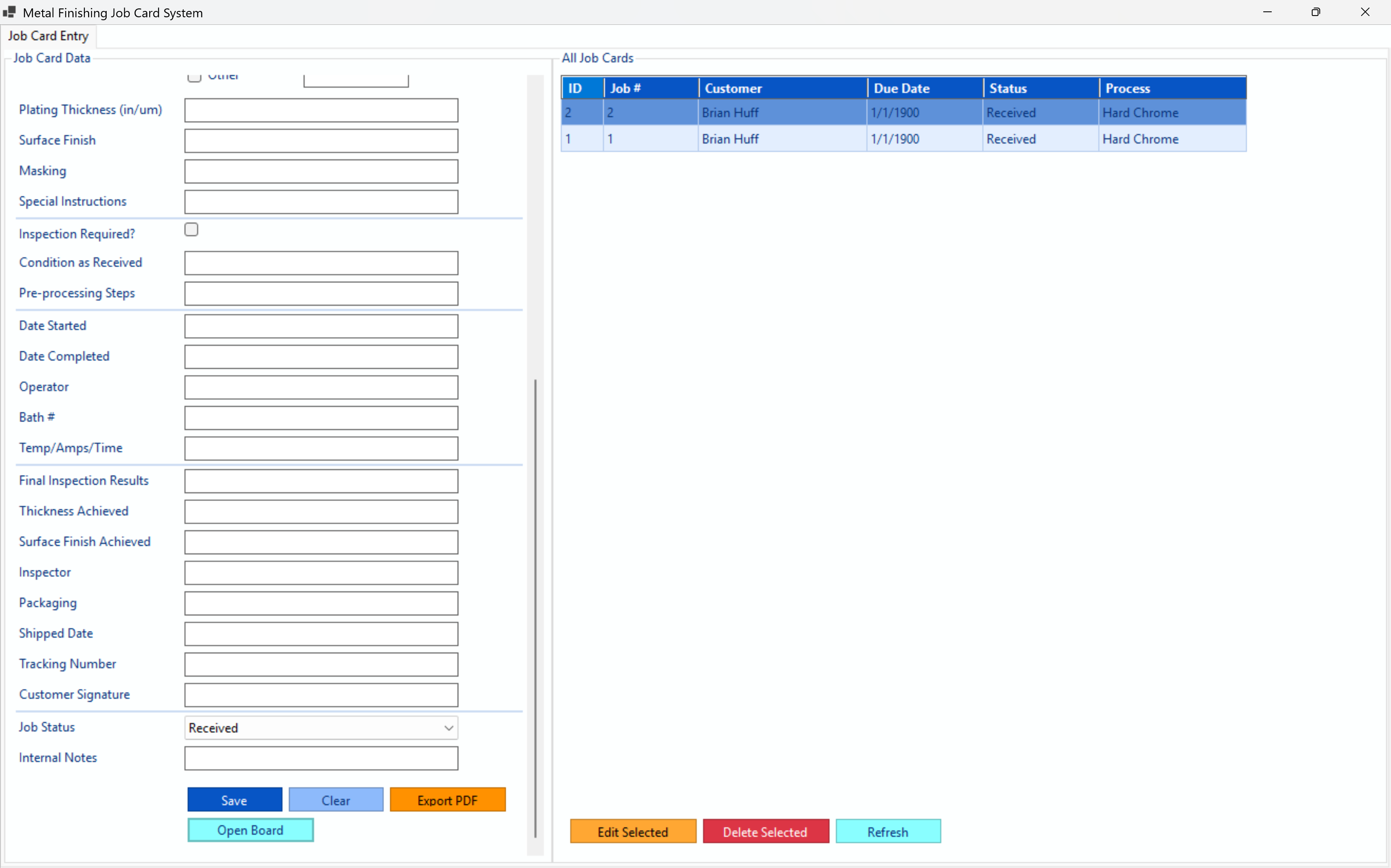 Schedule screenshot placeholder